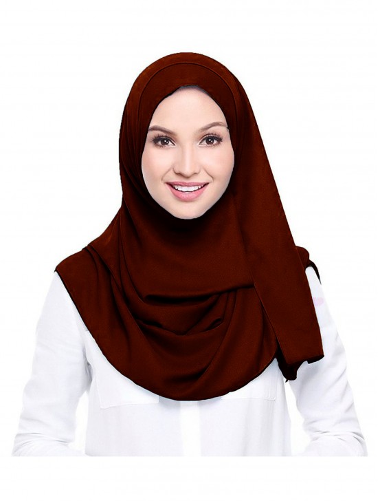 Solid Color Head Scarf/Hijab (6 Pcs Assorted Colors)